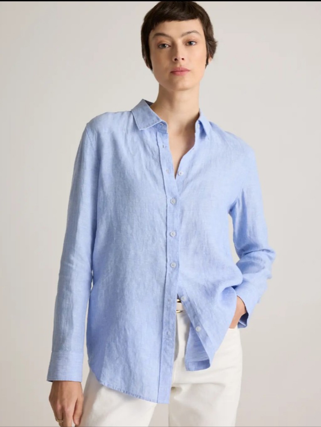 Quince 100% European Linen Long Sleeve Shirt